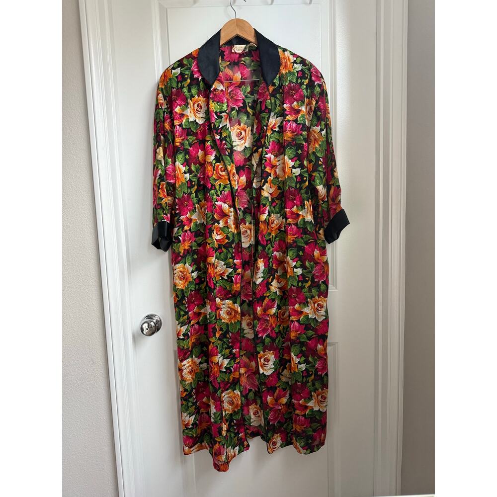 Vintage Victoria’s Secret Gold‎ Label Robe Floral Y2K Lightweight